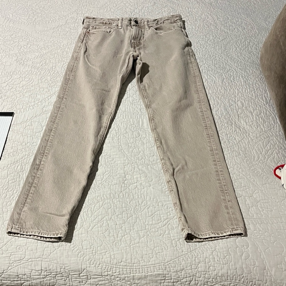 American Eagle Outfitters Slim Straight EasyFlex Jeans -  31 x 32 Dune Khaki